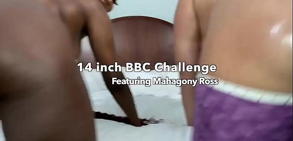  Mahogany Ross gets fucked by Simone Richards with 14 inch strap on